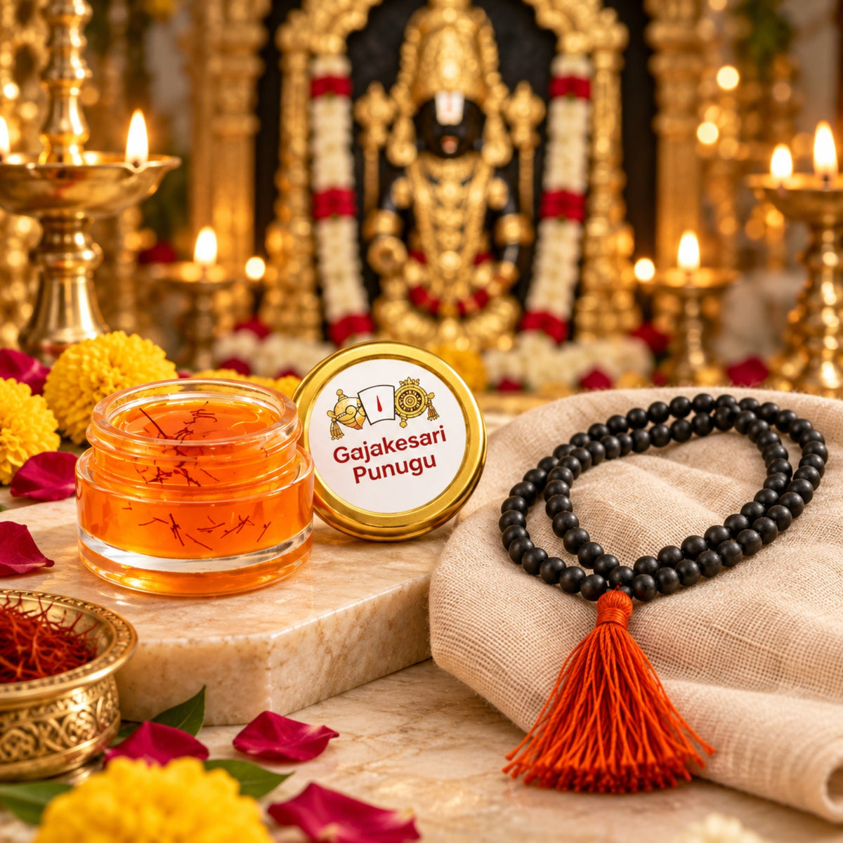 5 g Gajakesari Punugu and Karungali Mala combo